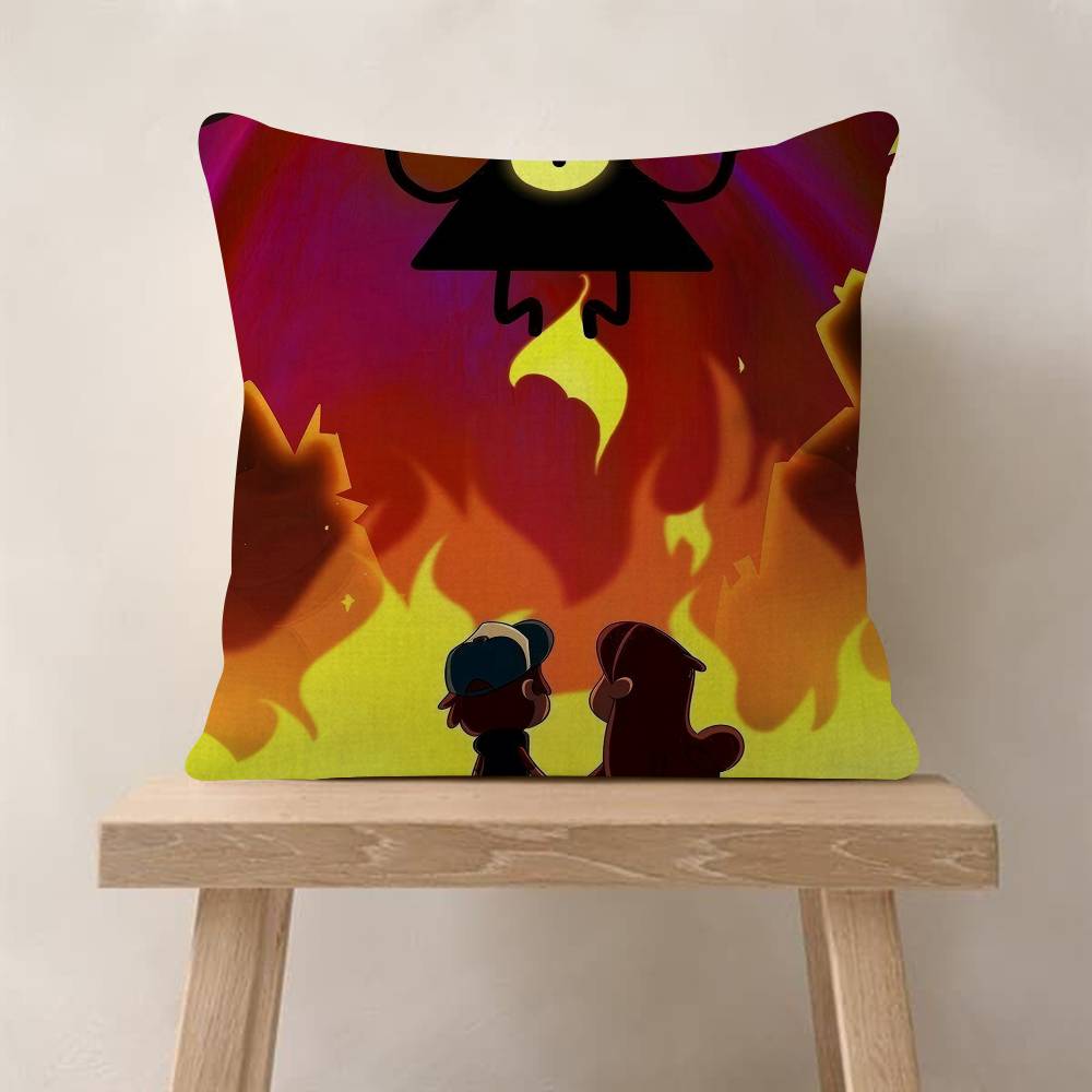 Federa per Cuscino Classica Film Gravity Falls Toon Regalo Copricuscino Camera da Letto Casa Divano Sedia Seduta Decorazione Federa