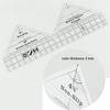 45/60/90 Degree Double Strip Quilting Patchwork Ruler Template Non-Slip Acrylic Quilting Rulers for Quarter Square Triangle Cutting Guide (18in,