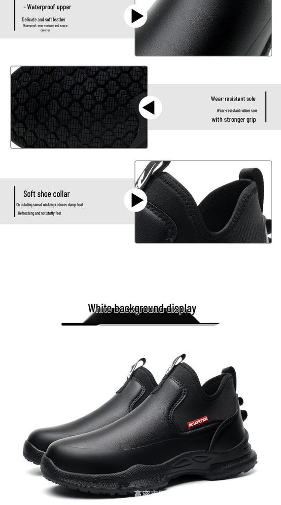 Non-Slip Wear-Resistant High-Top Chef Shoes for Long Standing Comfort and Protection