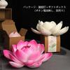 YUYAKESHI Lotus Lantern, Obon Decoration, Handheld LED Lotus Lantern, Festival Accessory, Lotus Flower Lantern, Cute Gift Box (Light Green + White, Me