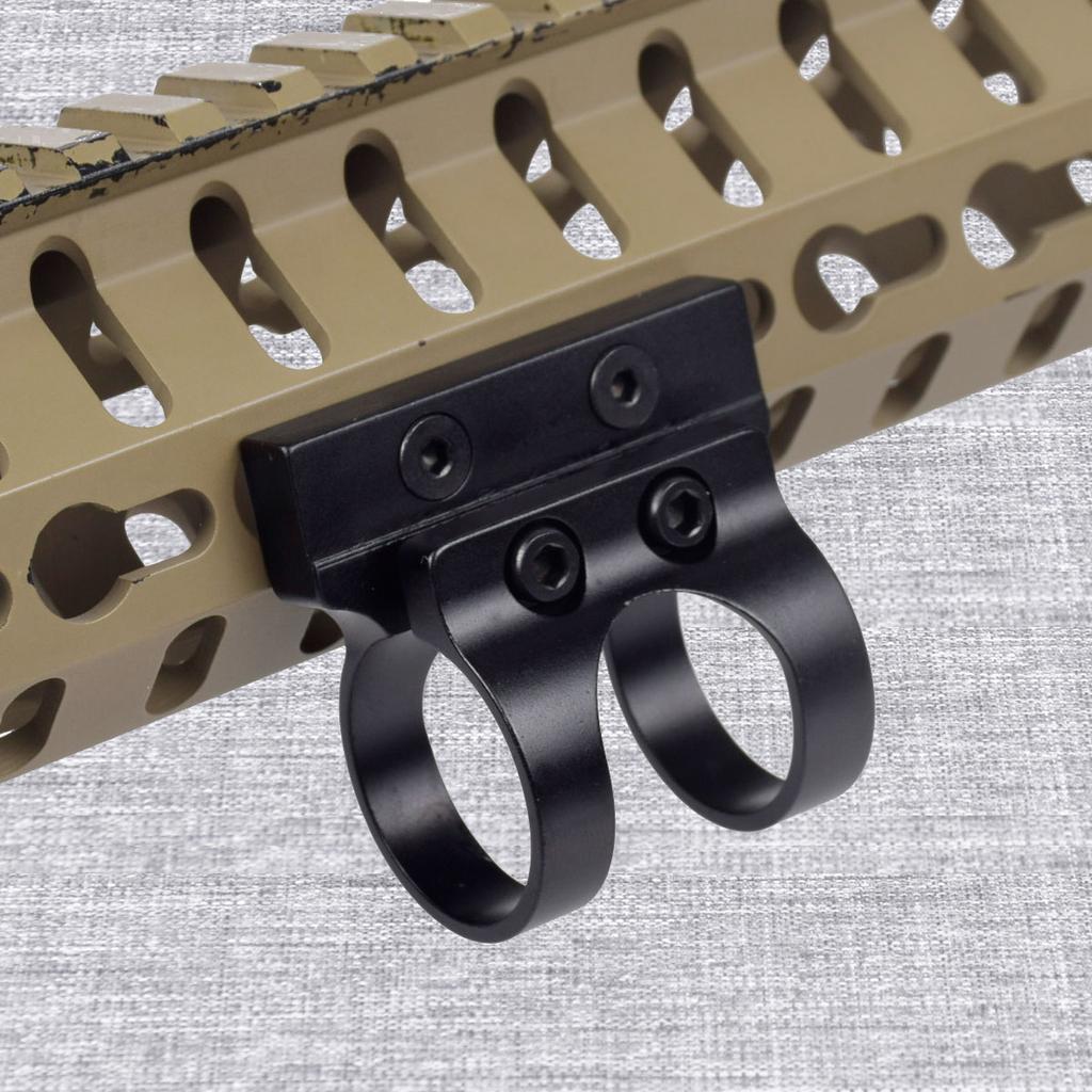 Tactical 25.4mm Offset Flashlight Scope Mount M-LOK KEYMOD Rail 45 Degree Sight Hunting Airsoft Accessories