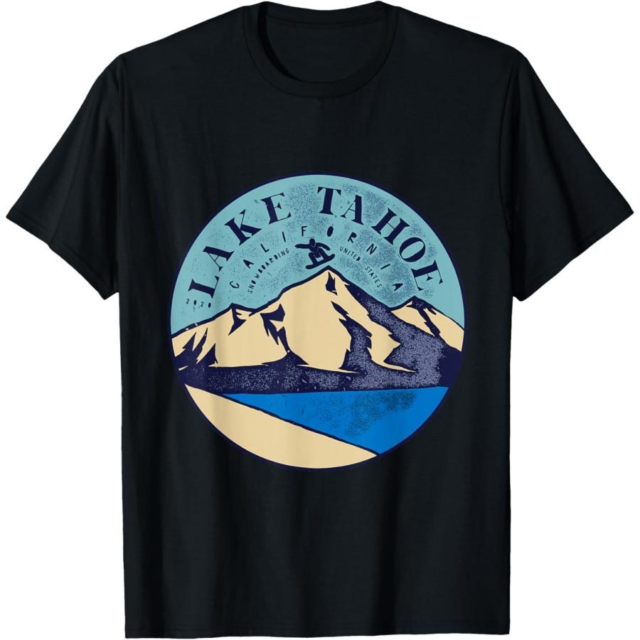 

Vintage Lake Tahoe Skiing Snow Mountains T-Shirt XXXXXL чорний