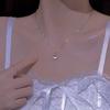 Yarım Elmas Balina Kolye Hafif Lüks Basit Boyun Zinciri Yüksek Tasarım Kadın Yıl Köprücük Kemiği Zinciri