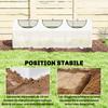 Mini Greenhouse, 3 Roll-Up Windows, PE Cover 140 G/m2, 180 X 60 X 60 Cm, White