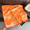 Women S Printed Cashew Pattern Silk Like Square Scarf For Sun Protection And Fashion