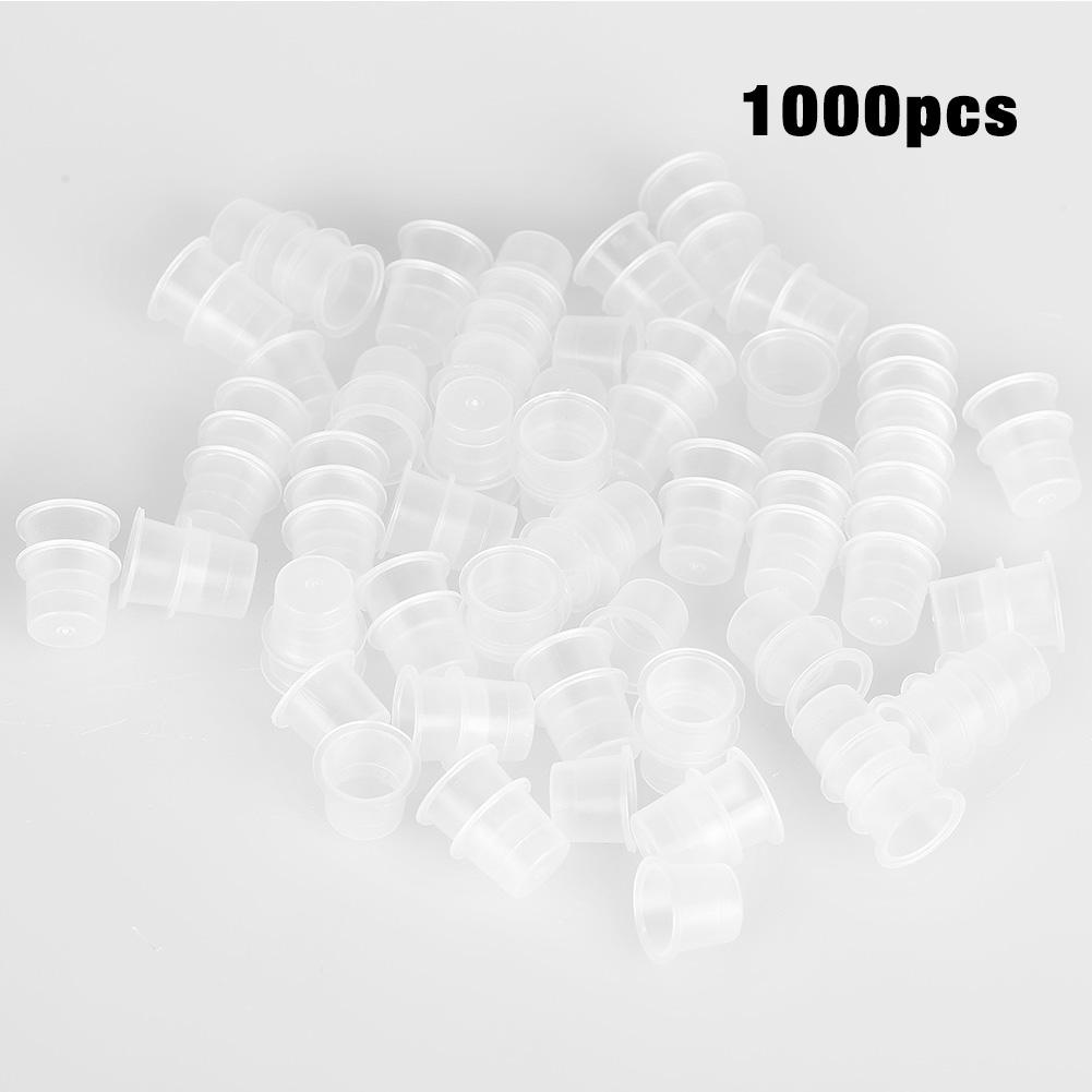 1000Pcs Tattoo Ink Cup Plastic Pigment Holder Permanent Makeup Supplies S