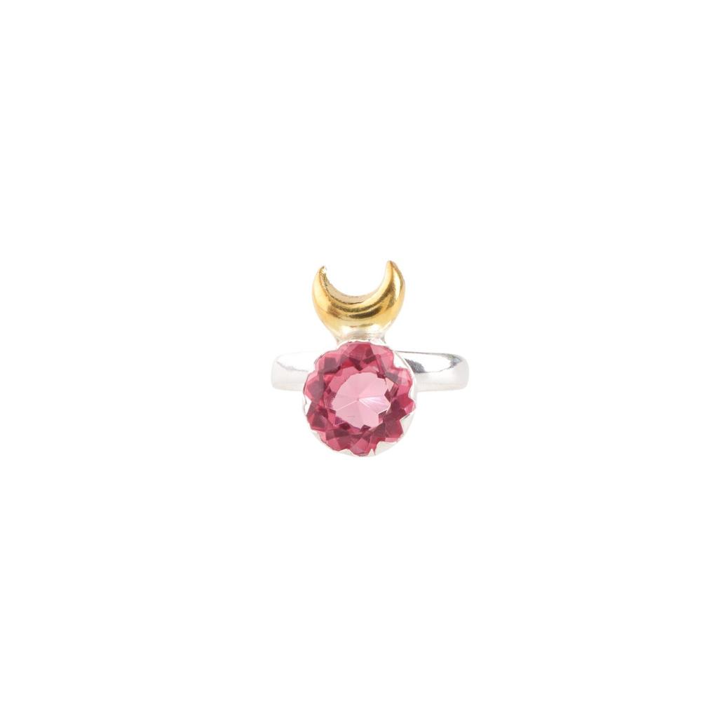 Pink Tourmaline Gemstone 925 Sterling Silver Handmade Jewelry Engagement Ring RR-58-13
