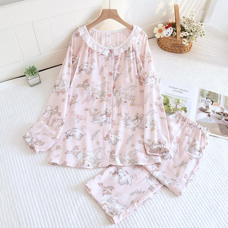 

Комплект для беременных и кормящих из бамбукового волокна с топом с длинным рукавом и принтом M (90-120 lbs)