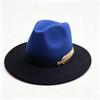 Popular European and American Fashion Western Cowboy Hat Gradual Change Felt Hat Classic High-end Cowboy Hat