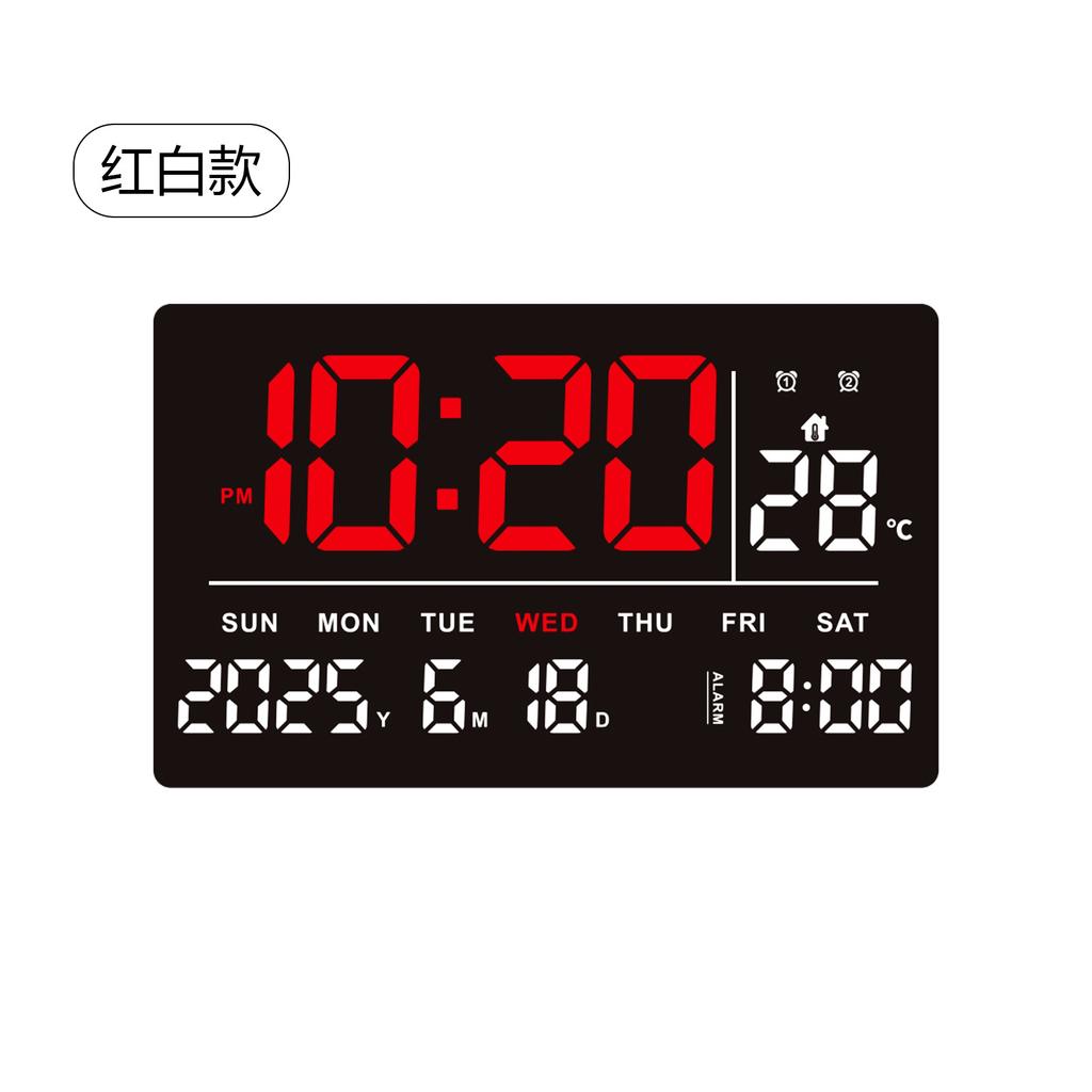 New LED electronic clock TV cabinet large screen digital clock modern multi-function perpetual calendar 1119