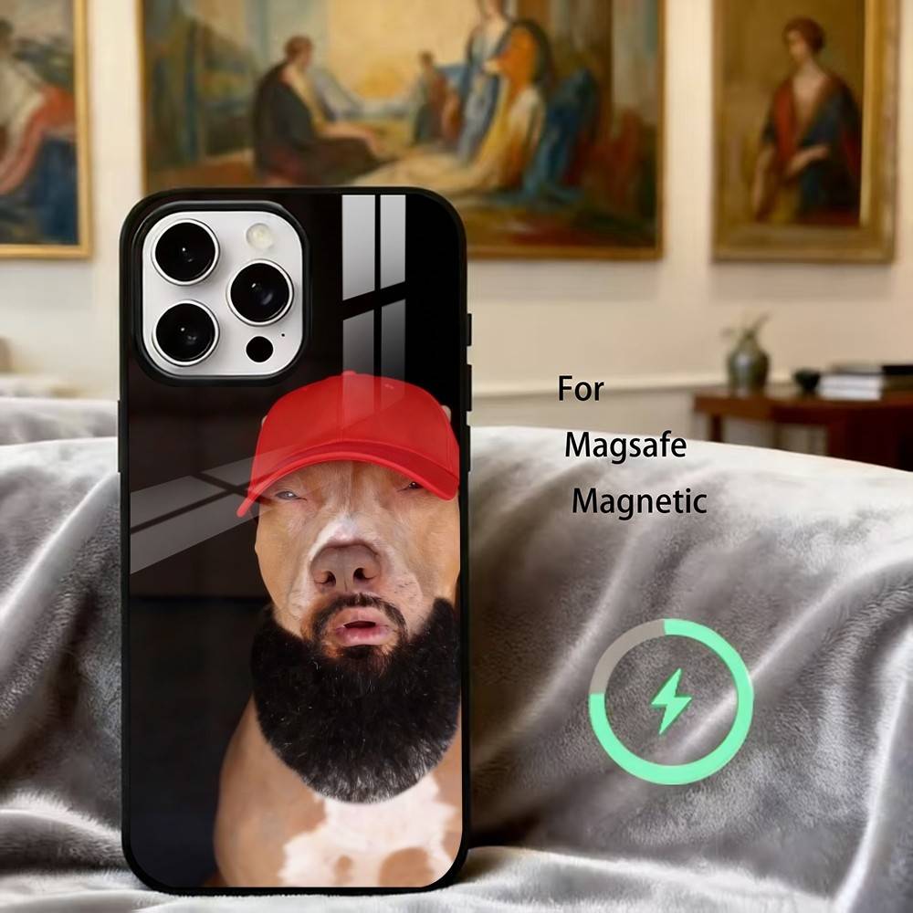 

F-Funny D-Dog Phone Case For iPhone17,16,15,14,13,12,11 Plus,Pro Magnetic For Magsafe Wireless Charging iPhone11PRO