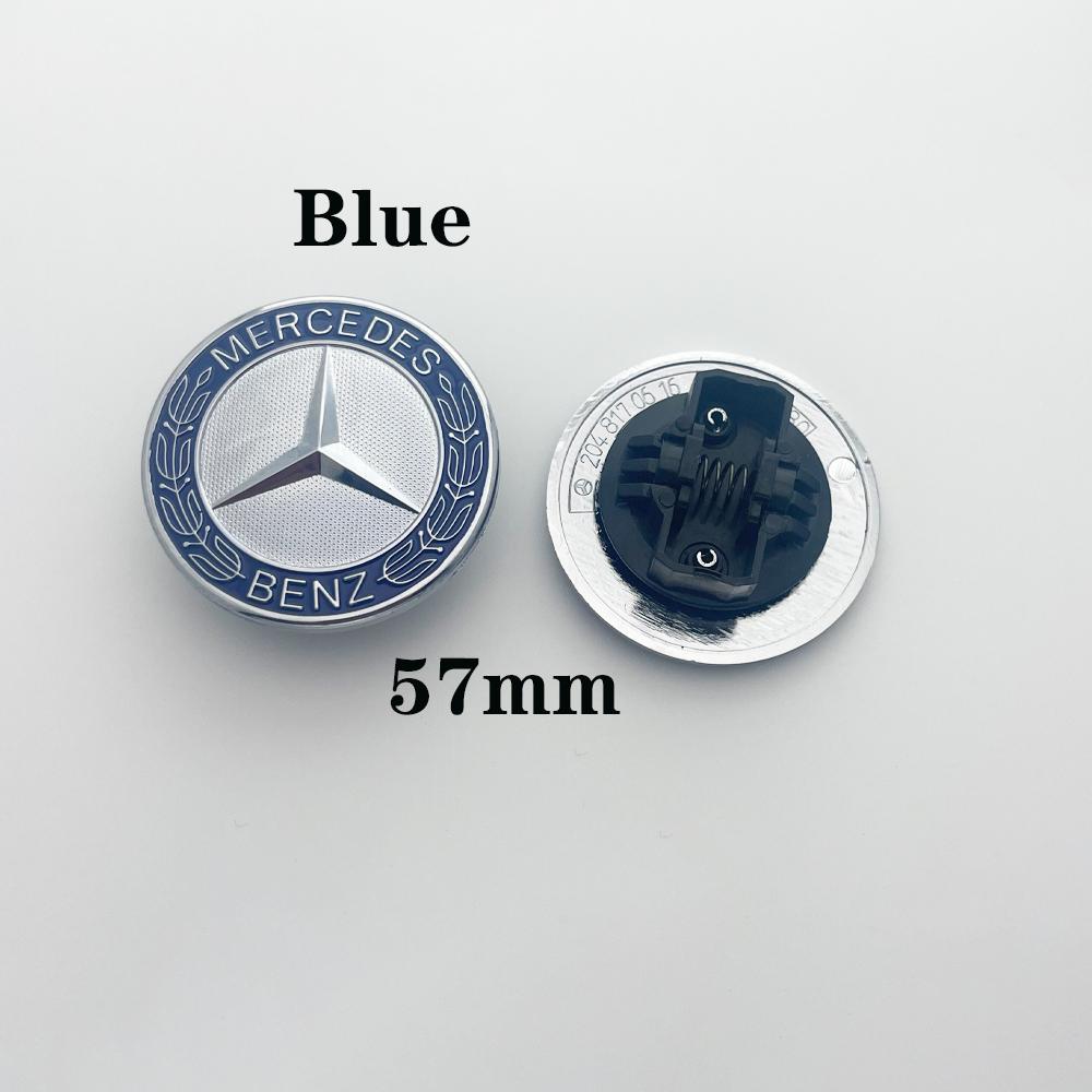 1pcs 57mm Car Front Hood Emblem Badge Bonnet Car Accessories For Mercedes Benz AMG W204 W205 W212 W213 W221 W177W246 GLA GLC CLA