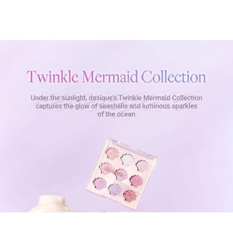DASIQUE Shine Glowy Highlighter Palette Twinkle Mermaid Collection