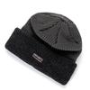 Unisex Two Tone Color Winter Hat Add Fur Lined Flanging Cap Stylish Soft Beanie Hats For Men Women Warm Outdoor Ski Sports Hat