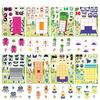 8/16Pcs Number Block Puzzle Make A Face Stickers Educational DIY Waterproof for Storage Box Drawer Guitar Stationery Box Decals