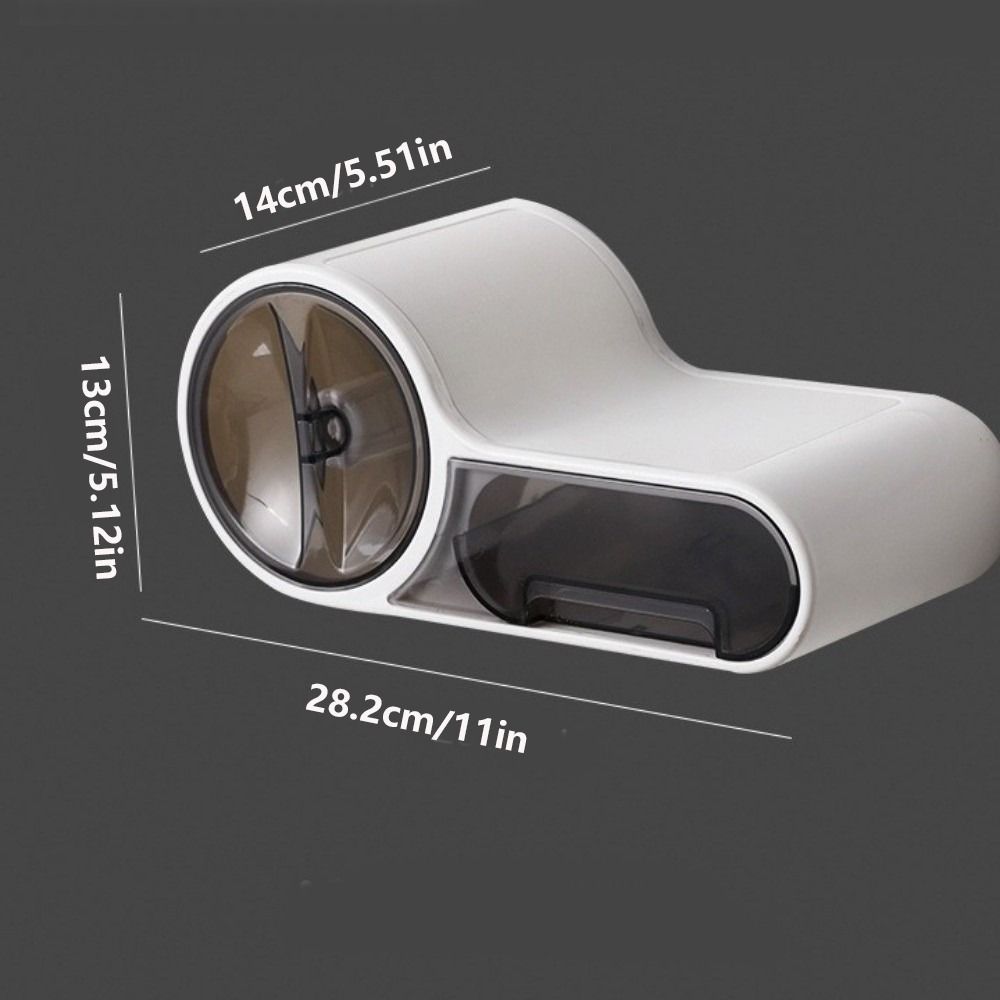 Wall Mounted Toilet Paper Storage Box Plastic Material Toilet Paper Dispenser Household