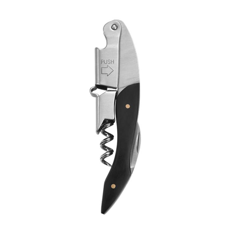 Professional Elegant Design Rosewood Wine & Beer Bottle Opener Blank Wooden Corkscrew чёрный