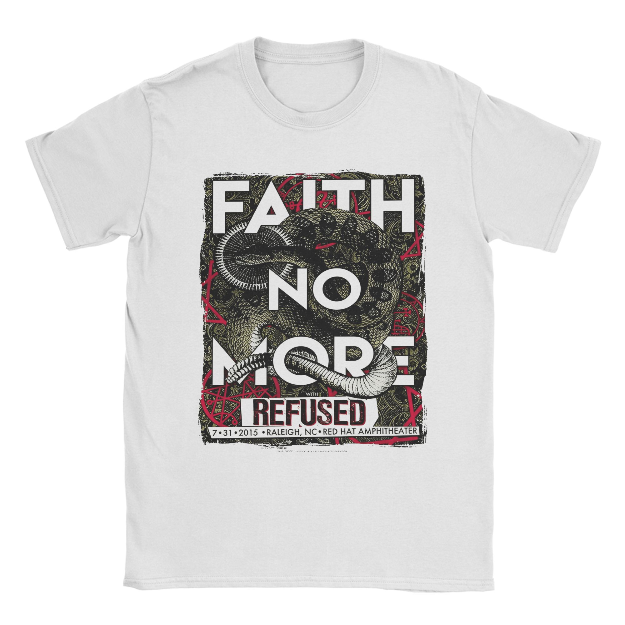 

Faith No More Song T-Shirt Adult Streetwear Cotton T-Shirts Summer O Neck Harajuku Tee Shirt Wholesale Oversized Tops XL