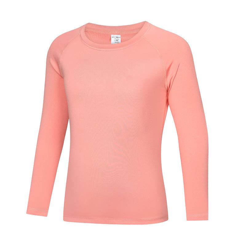 Kids' Quick-Dry Long Sleeve Hooded Yoga Set for Girls - Medium & Large Sizes, Autumn/Winter