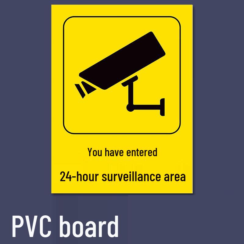 24-Hour Surveillance Sign Decal