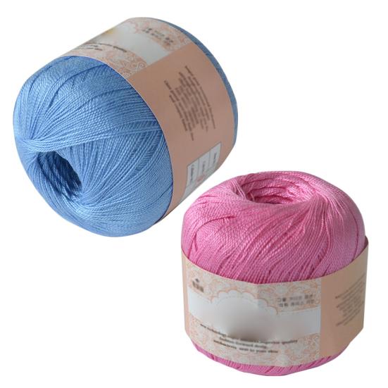 Filato di cotone mercerizzato per ricamo, uncinetto, maglieria, pizzo, gioielli