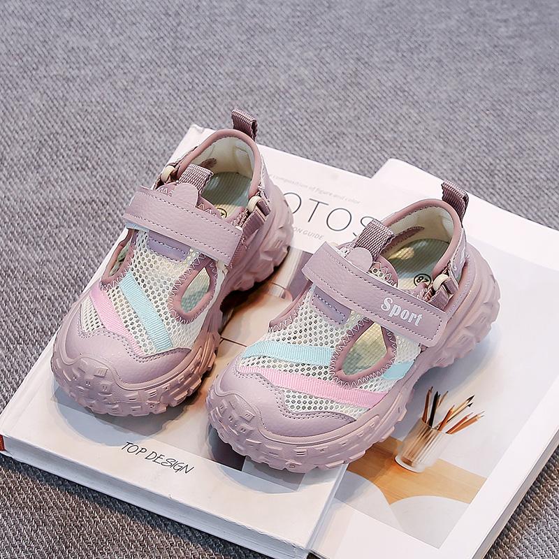 

Children Sports Sandals Hook&loop Kids Running Shoes Non-slip Soft Sole 2025 Summer New Boys Girls Beach Shoes Comfortable Trend 26
