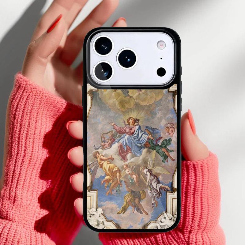 

Angels Aesthetic Clouds Sky Phone Case for iPhone 17 16 15 14 13 Pro Max Back Cover for 12 11 Pro Coque iPhone Air