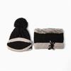 Lael Neck Warmer Fur Hat Set (Black) / Women's Winter Hat