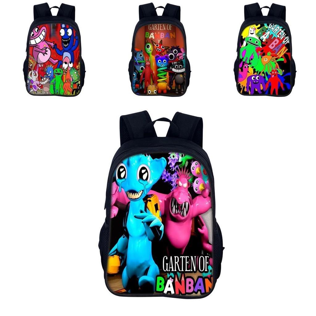 Garten Of Banban 3 40cm Cute And Colorful Cartoon Print Nylon Backpack For Boys And Girls Ideal For School