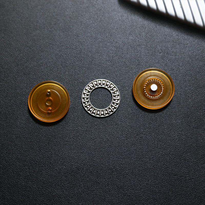 Haptic Coin Machinery Slider Round Pei Push Fidget Slider Fidget Toy Dekompression EDC für Erwachsene