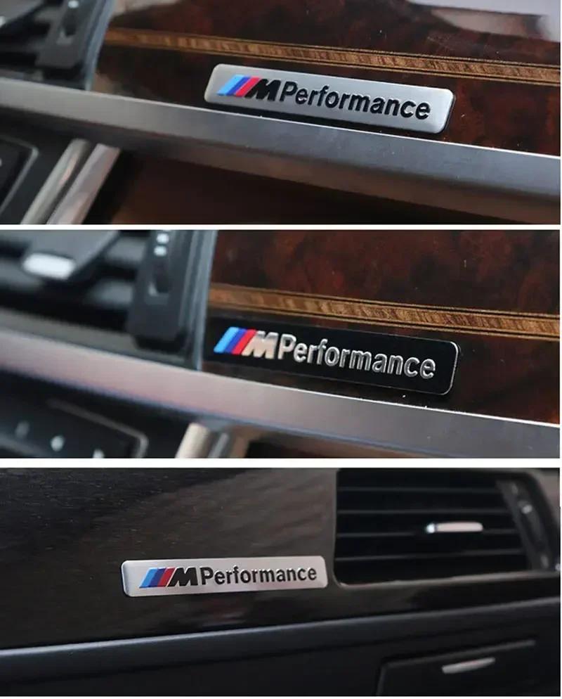 1pcs Metal Labeling M Performance Car Interior Sticker For bmw M Sticker X1 X3 X4 X5 X6 X7 e46 e90 f20 e39 f10 Car accessories
