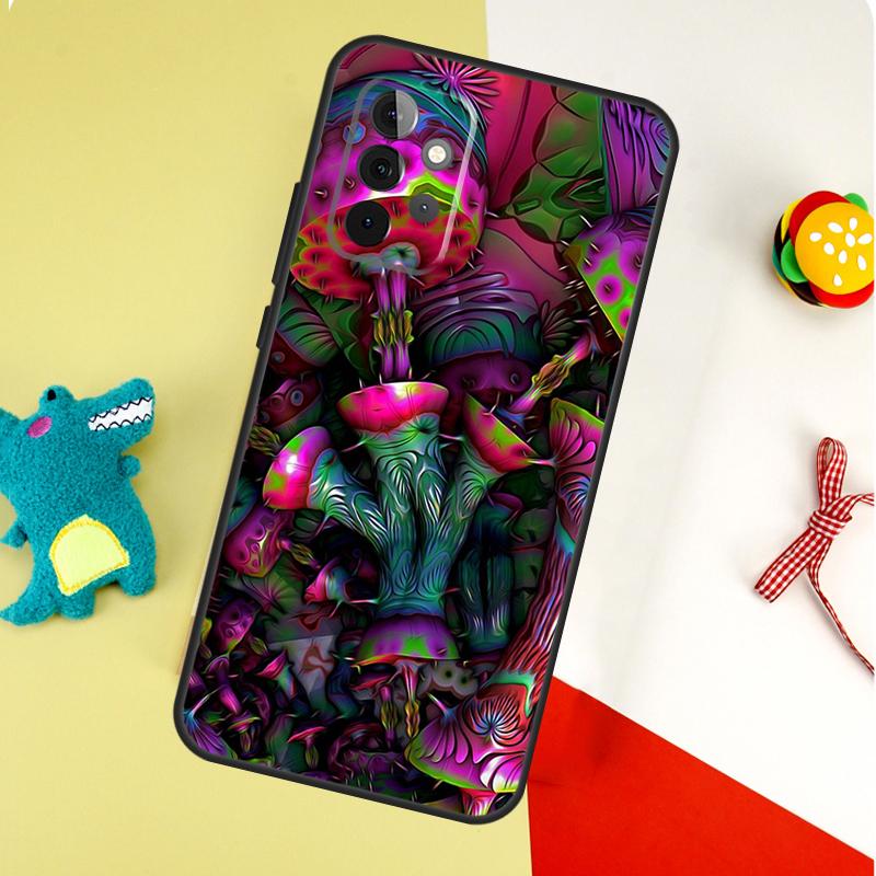 Trippy Mushroom Psychedelic Art For Samsung Galaxy A53 A33 A13 A54 A34 A14 A55 A35 A15 A05 A06 A16 A22 A32 A52 Phone Case