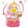 Baby Ferris Wheel Music Box Cartoon Animals Rotating Music Box Bed Bells Educational Toys for Baby Dining Table Suction Cup Toys