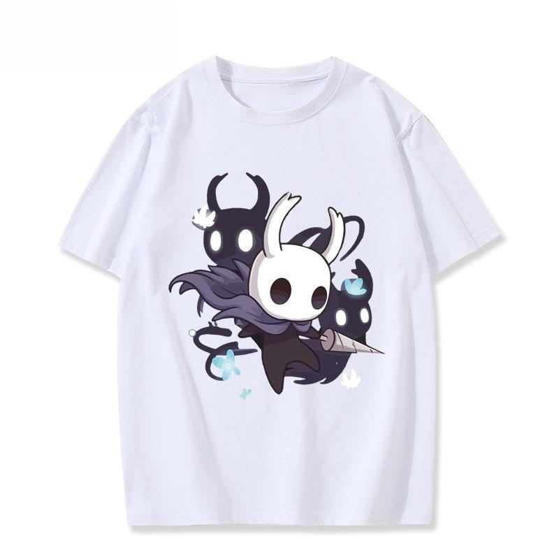 

2026Summer Hollow Knight Silksong Short Sleeve Game Merchandise Bumblebee Graphic Vintage T Shirts Unsiex Tops Tees 4XL