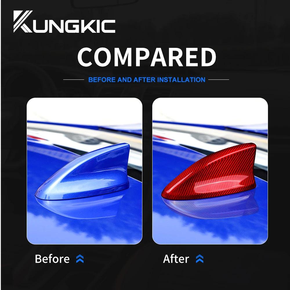 Real Hard Carbon Fiber Sticker For Honda Civic 11th 2022 2023 Trim Roof Antenna Signal Fin Accessories For Civic 11gen Cover