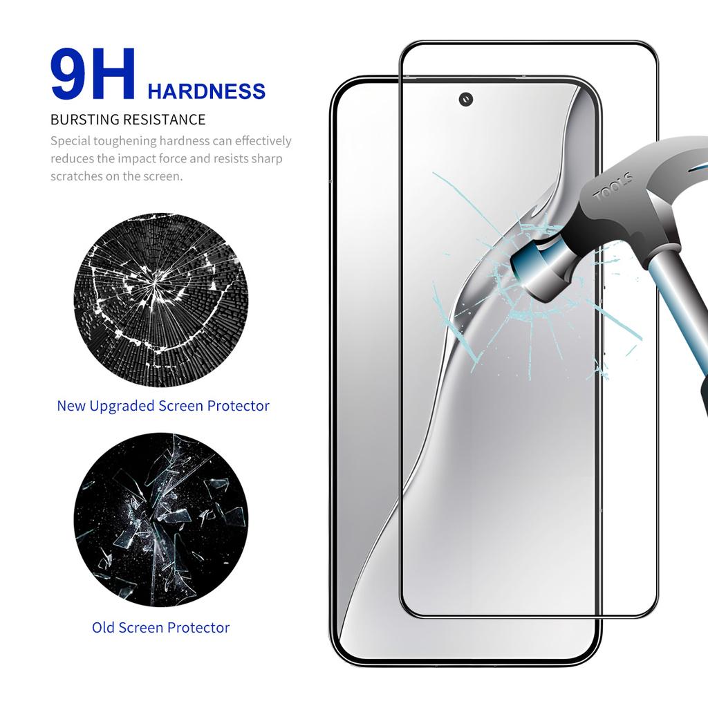 For Xiaomi 15 Screen Protector ENKAY HAT PRINCE 2Pcs Silk Printing 0.18mm High Aluminum-silicon Glass (Fingerprint Unlock)