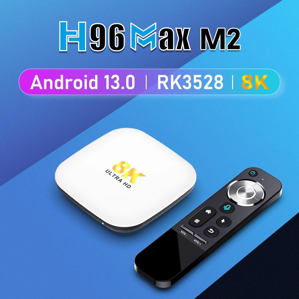 Set-Top Box H96 Max M2 Android 13, RK3528, 4G/64G, Dual WiFi, Lettore HD