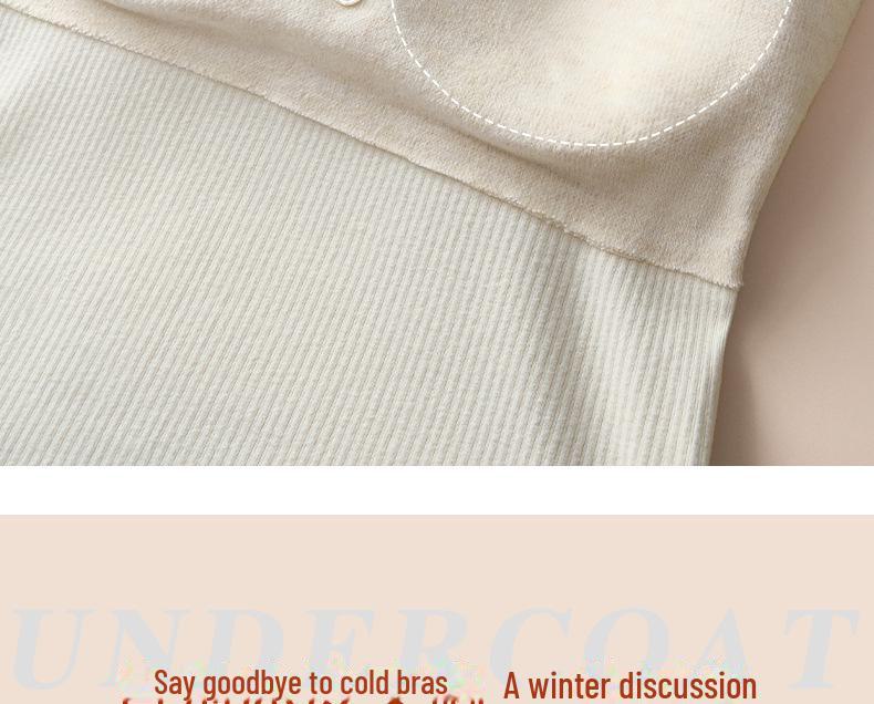 Nahtlose Thermounterwäsche für Damen mit Spitzenträgern, integrierten Polstern, kein BH erforderlich, ideal zum Layern und zur Körperformung