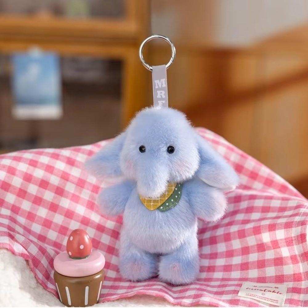 Furry Plush Animal Pendant PP Cotton Plush Backpack Pendant Stuffed Doll Keyring  Boy Girl Gift