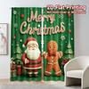 2D Flat Printing,JIT 2pcs, Curtains (Without Rod) Festive Cheer Fashionable Chic Curtains Machine Washable Fabric Curtains