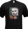 Cotton T-shirt with Vintage Joker Clown Print Various Patterns