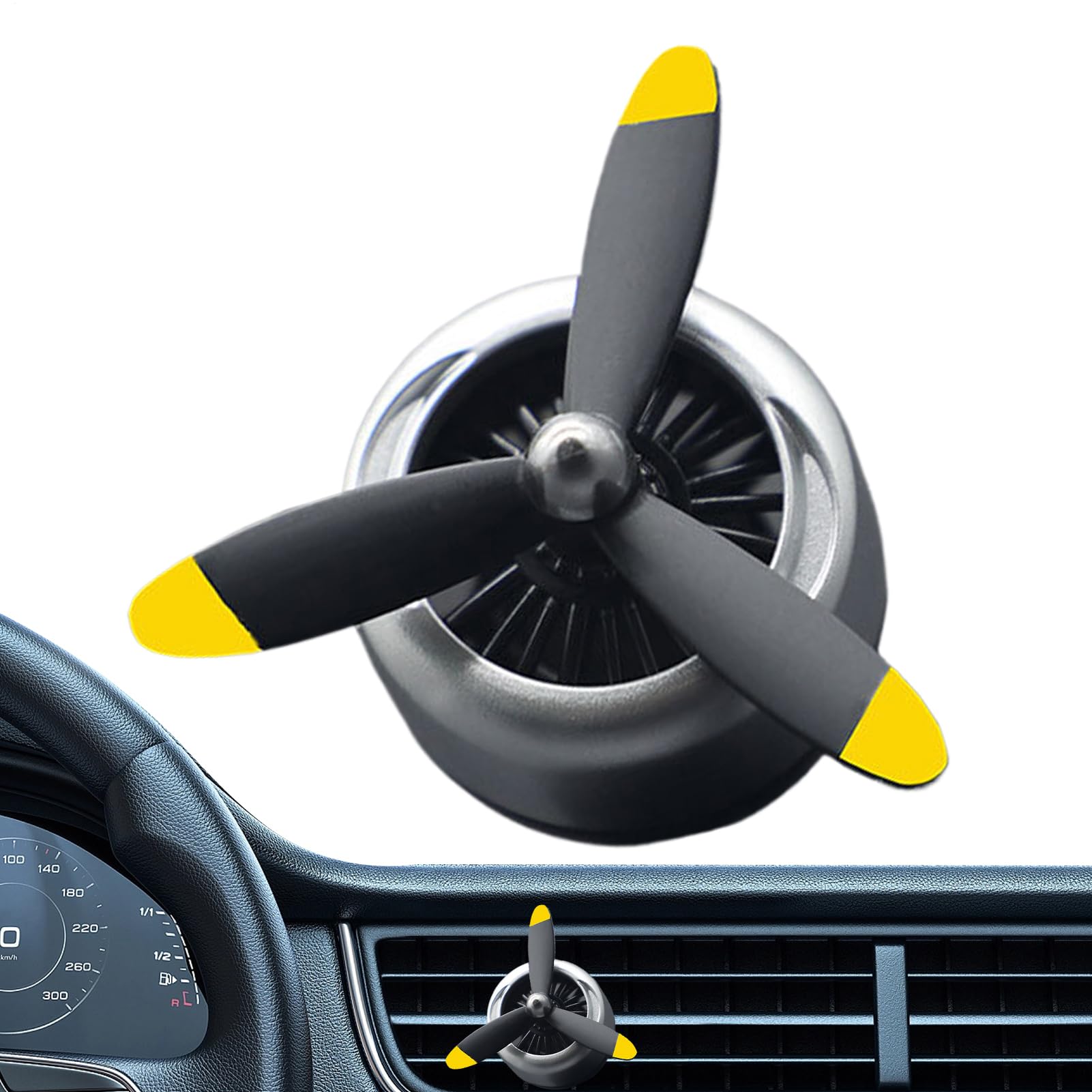 

Car Air Vent Clip,Car Aromatic Clip Rotating Propeller Outlet Decoration - Aromatherapy Accessories for Deodorizing and Improving Mood Please refer to the description