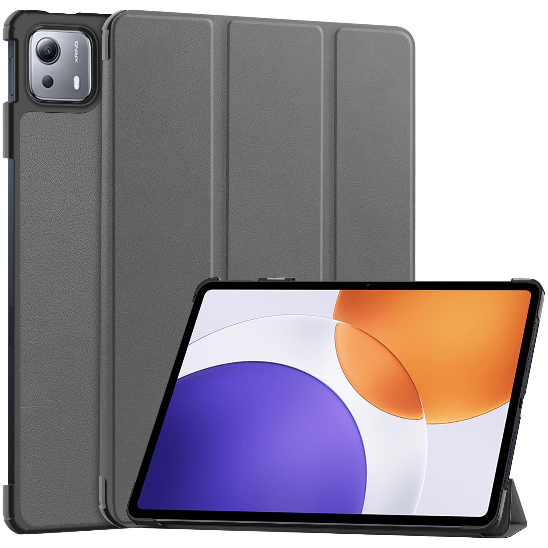 

For Xiaomi Pad 7S Pro 12.5 Case Anti-Drop Leather Stand Tablet Cover Grey
