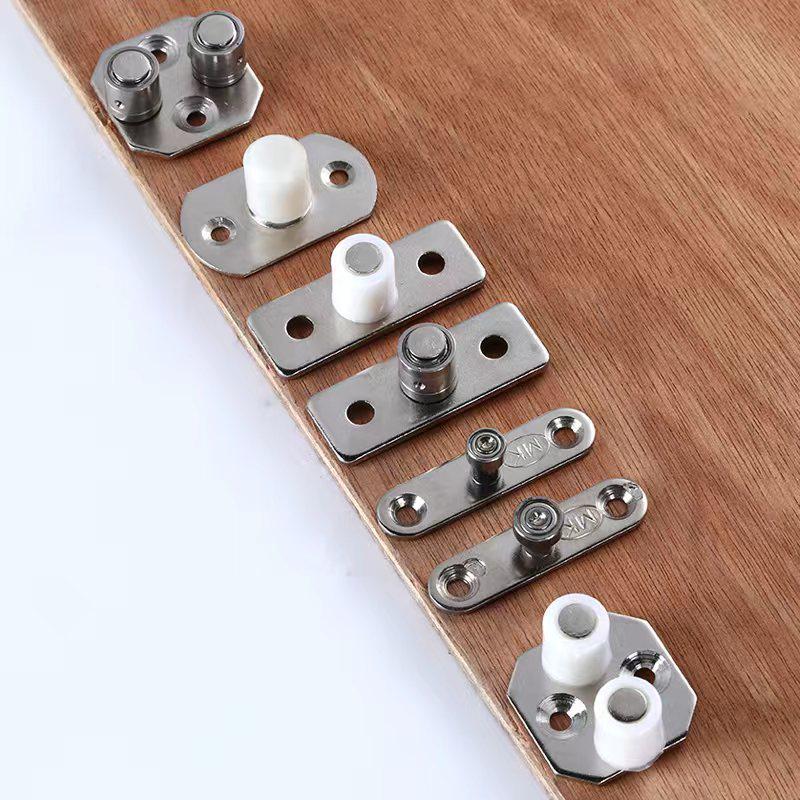 

Stainless Steel Sliding Door Positioner: Anti-Swing Wardrobe Push-Pull Bearing Accessory Single Wheel without Bearing