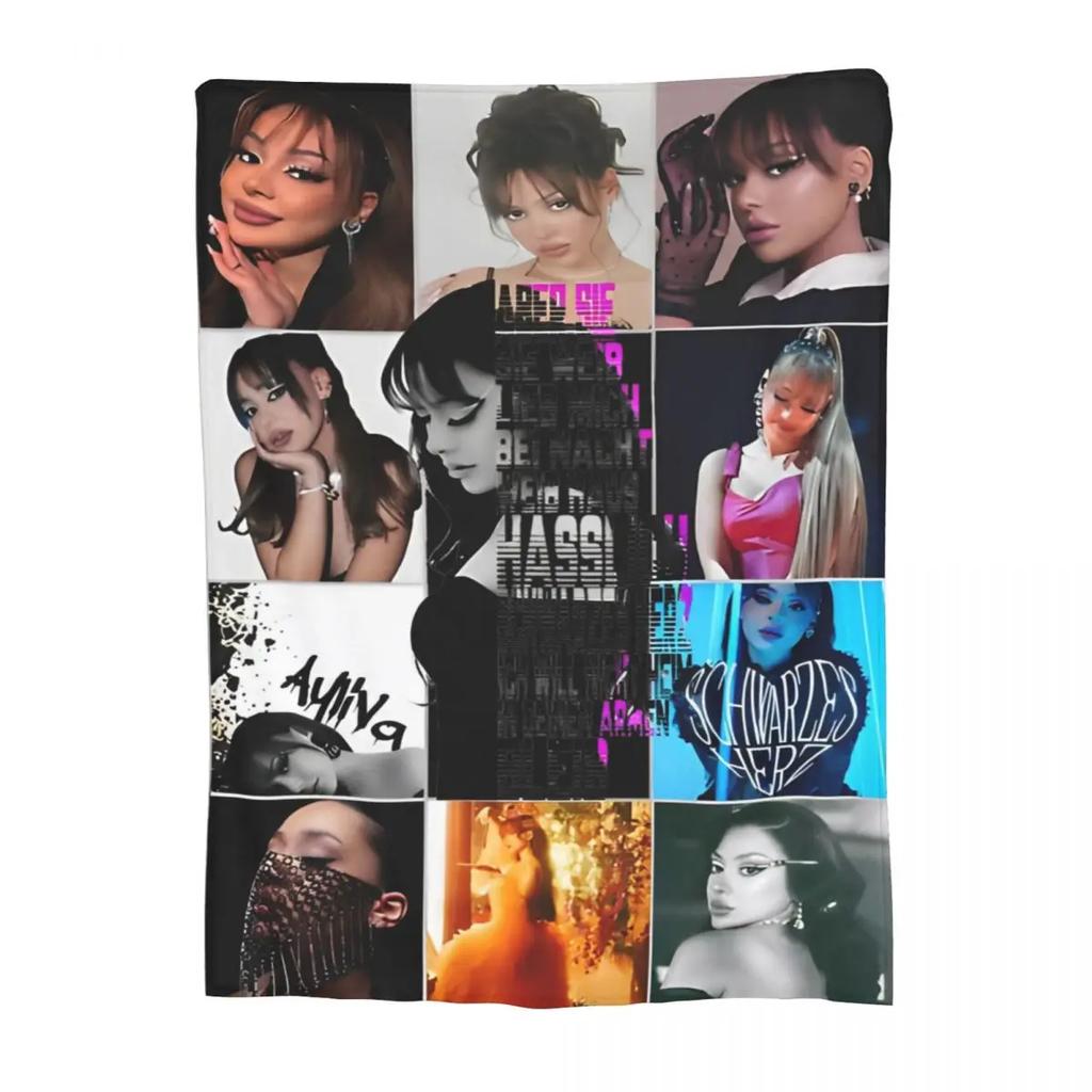 Ayliva Cool Singer Pop Music Blankets Fleece Printed Liebe Tour Cozy Lightweight Throw Blankets for Sofa Office Bedspreads