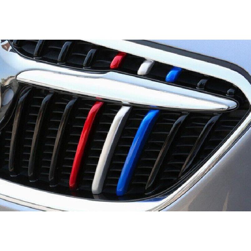 For Buick Envision 2019-2020 3-Color Front Center Mesh Grille Grill Strip Trim