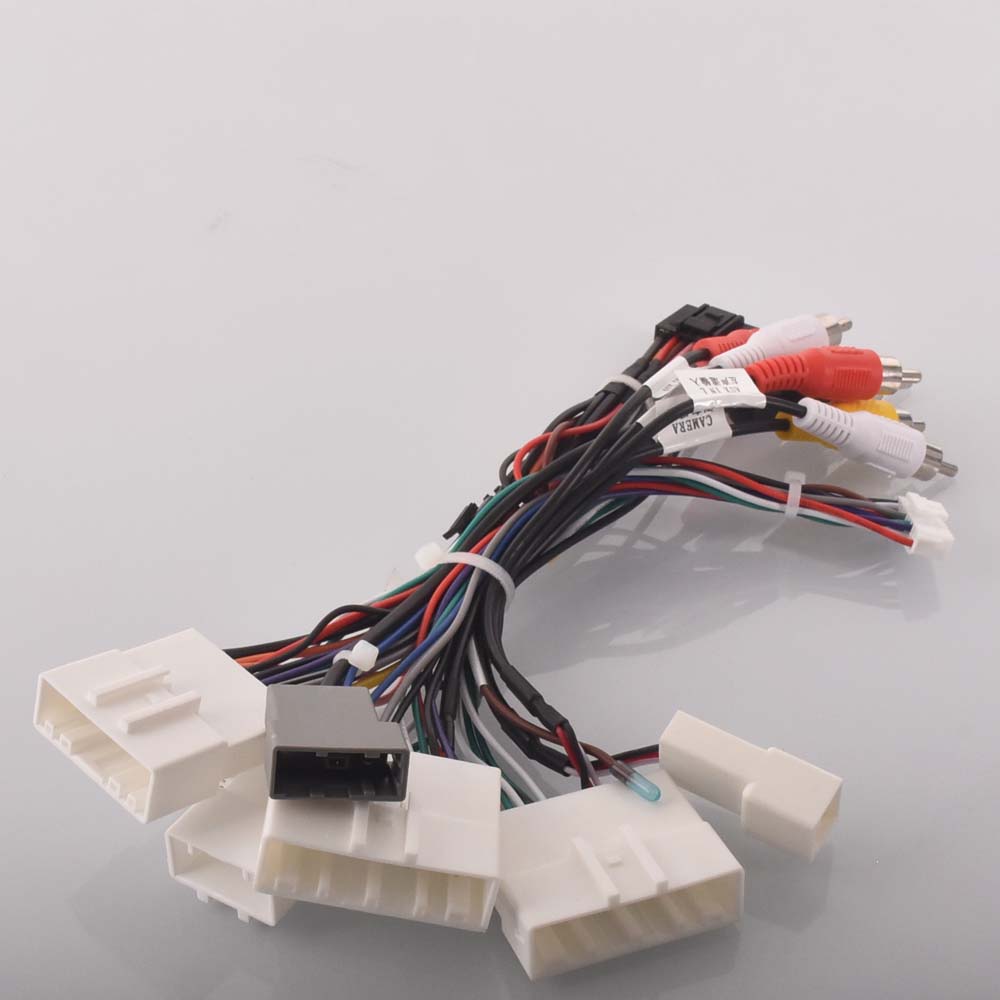 Car Radio Stereo Wiring Harness Cable Adapter Android 16pin For Nissan Murano Qashqai J10 J11 X Trail Tiida