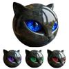 Black Cat Stone Cat Head Sculpture Marble Texture Healing Stones Black Cat