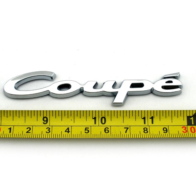 3D Auto Fender Tail Trunk Coupe Emblem Badge Decal Car Sticker