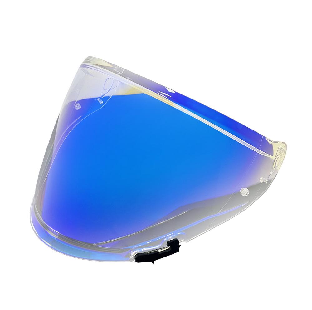 OF603 Motorcycle Helmet Visor: Compatible with OF603 Half Helmet, UV Protection, Plated Mirror Surface for Day & Night Use